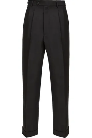Maison Margiela Pantalones de vestir con logo de cuatro costuras