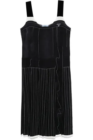 Prada Vestido a rayas 2000