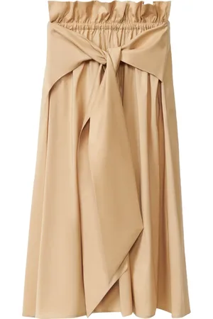 Fabiana Filippi Falda midi con cintura lazada