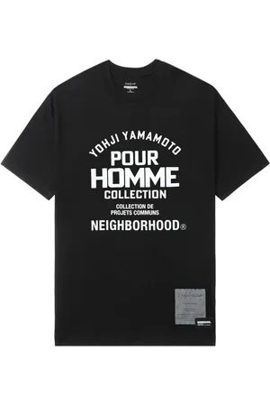 YOHJI YAMAMOTO Camiseta con eslogan estampado de x Neighborhood