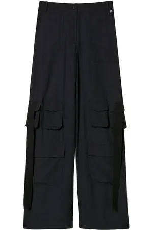 Twin-Set Pantalones de crepé de China