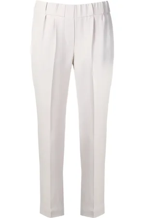 Brunello Cucinelli Pantalones tapered elásticos