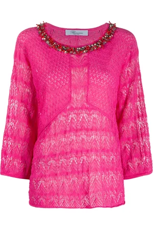 BLUMARINE Blusa de punto con apliques