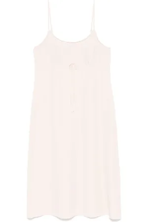 Simone Rocha Slip dress midi con lazo