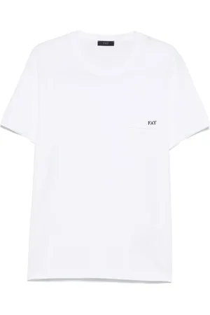 FAY Camiseta con logo bordado