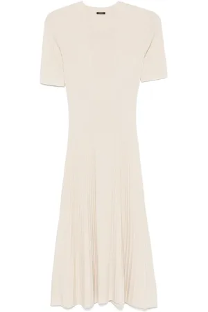 Joseph Vestido midi de canalé fino