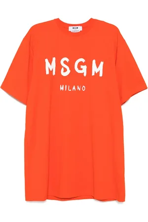 Msgm Vestido corto estilo camiseta