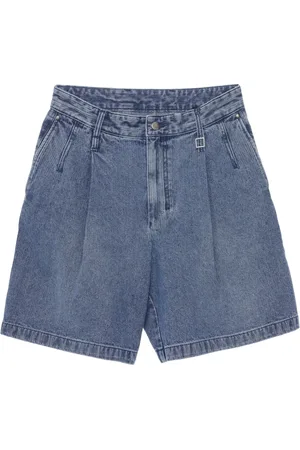 WOOYOUNGMI Pantalones vaqueros cortos con cremallera