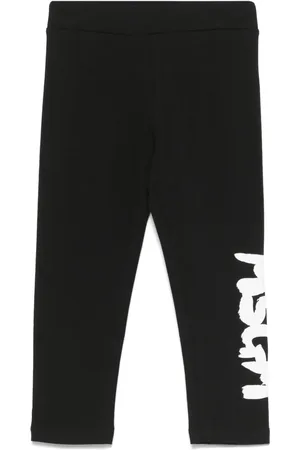 Msgm Leggins con logo estampado