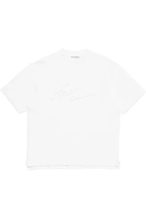 Acne Studios Camiseta con logo bordado