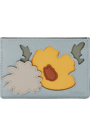 Furla Tarjetero con aplique floral