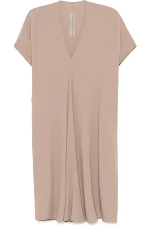 Rick Owens Vestido Tommykite midi con cuello en V