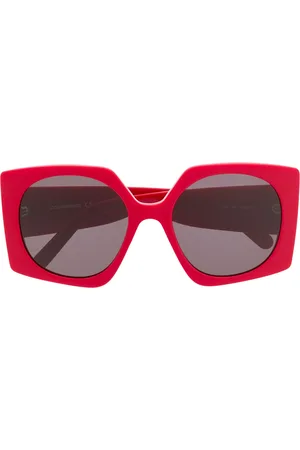 Courrèges Gafas de sol cuadradas con lentes de color