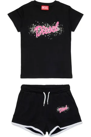 Diesel Set de shorts y camiseta con logo