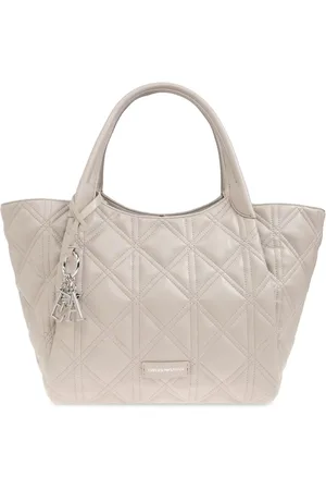 Emporio Armani Bolso shopper con placa del logo