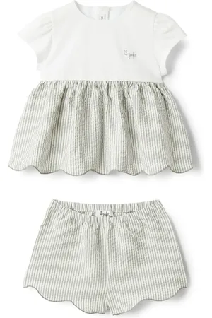 Il gufo Set de pantalón corto a rayas