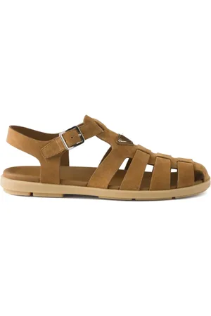 Prada Sandalias estilo pescador de ante