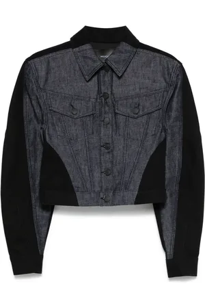 MUGLER Chaqueta vaquera con diseño colour block
