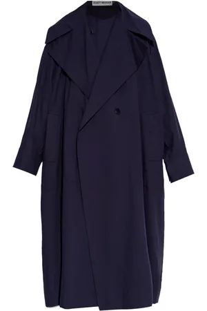 Issey Miyake Gabardina de algodón