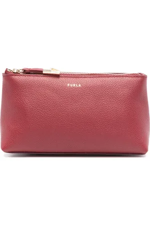 Furla Estuche de maquillaje con sello del logo