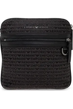 Emporio Armani Bolso messenger con letras