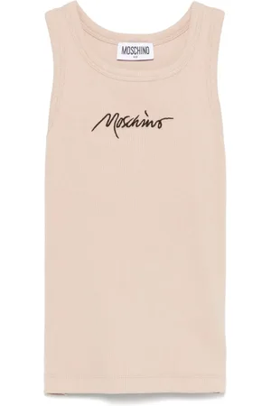 Moschino Top con logo bordado