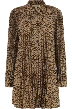 Michael Kors Vestido plisado estampado