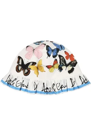 Dolce & Gabbana Sombrero de verano con motivo de mariposas