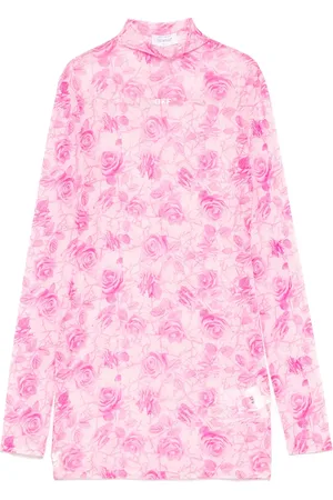 OFF-WHITE Vestido corto de malla