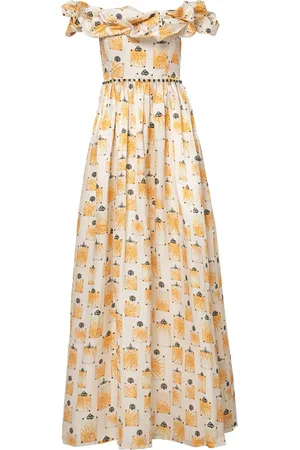 Agua by Agua Bendita Vestido largo Espliego Bisutería