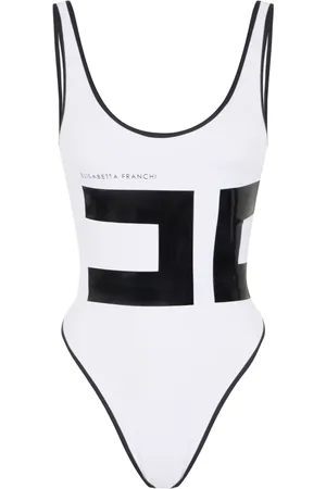 Elisabetta Franchi Bañador con logo grande
