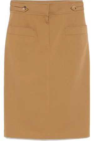 Chloé Falda midi con cremallera oculta