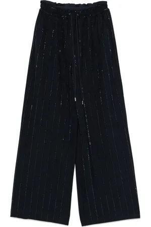 Self-Portrait Pantalones con apliques de strass