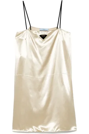 Prada Vestido tipo polo con logo triangular