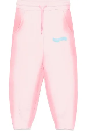 Msgm Pantalones de chándal con efecto cepillado