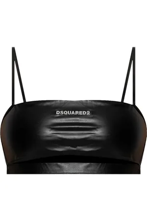 Dsquared2 Top de bikini con logo estampado