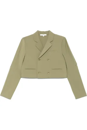 tibi Blazer corto con doble botonadura