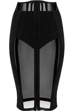 Elisabetta Franchi Falda midi estilo bustier