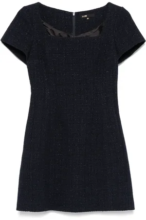 Maje Vestido midi con detalle de lúrex