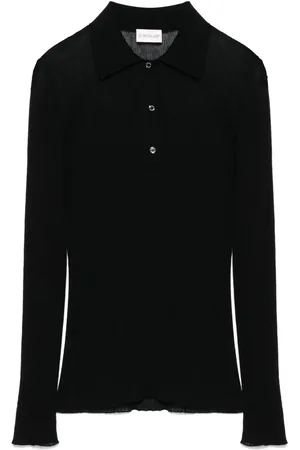 Moncler Polo de canalé fino