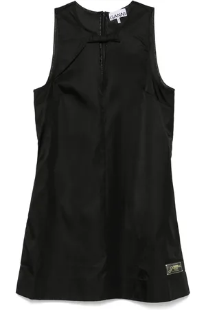 Ganni Vestido corto con detalle de lazo