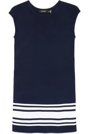 Ralph Lauren Vestido corto con detalle de rayas