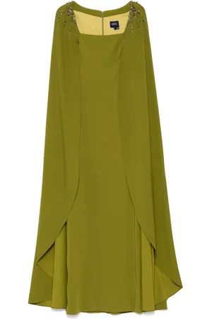 Marchesa Notte Vestido de fiesta con capa