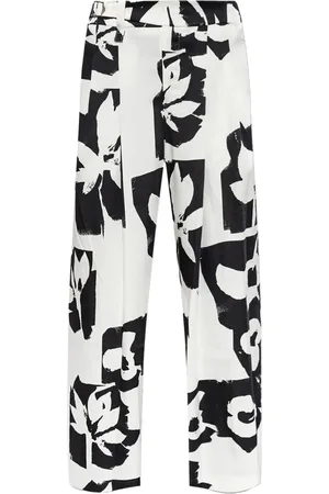 Issey Miyake Pantalones con motivo abstracto