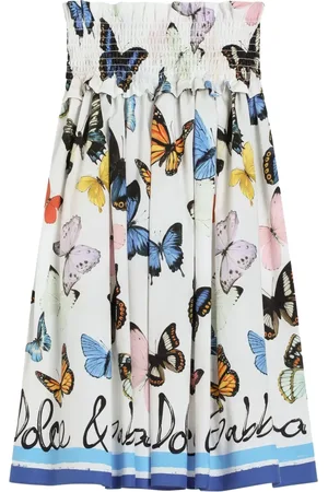 Dolce & Gabbana Falda midi con estampado gráfico