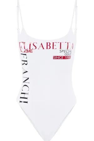 Elisabetta Franchi Bañador con logo estampado