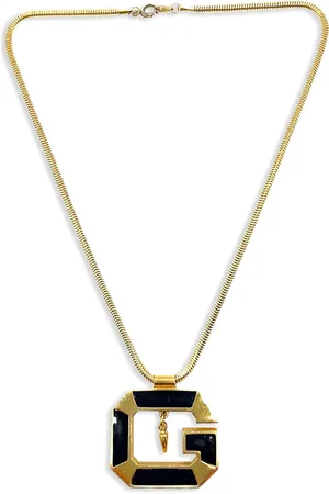 Givenchy Collar con colgante G 1980