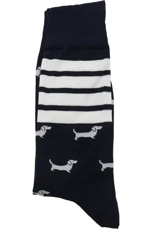 Thom Browne Calcetines con logo en intarsia