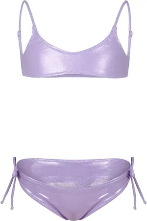 MC2 SAINT BARTH Bikini con acabado metalizado