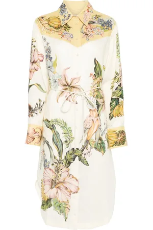ALÉMAIS Vestido midi Oleander